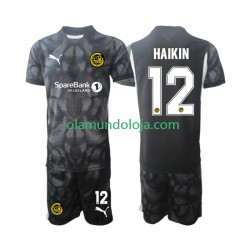Camisola FK Bodø/Glimt Nikita Haikin 12 Guarda-redes Criança Equipamento Primeiro 2025 Manga Curta